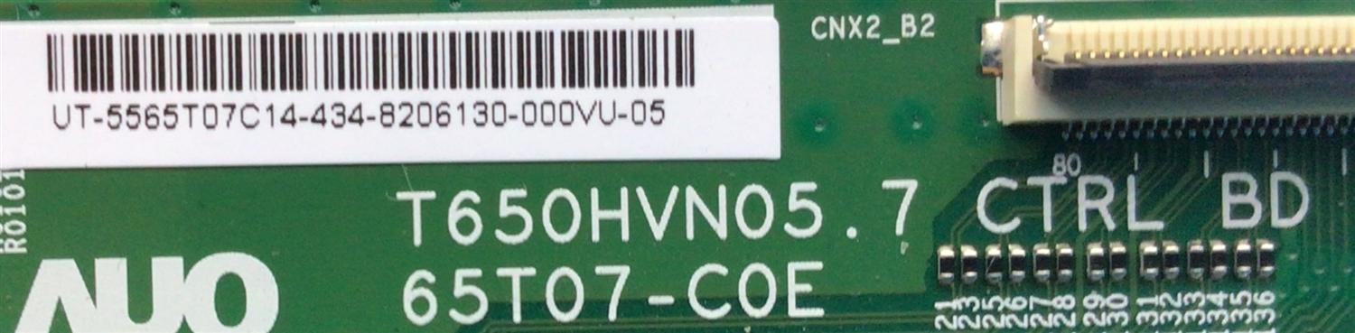 KIT DE TARJETAS PARA TV SAMSUNG / MAIN BN94-07575A / BN41-02157B / BN97-09212C / T-CON 5565T07C14 / 55.65T07.C14 / T650HVN05.7 / 65T07-C0E / FUENTE BN44-00706A / BN4400706A / L65S1_EHS / PANEL CY-GH065CSAV1H / MODELO UN65H6300 / UN65H6300AFXZA AH01 - Imagen 2